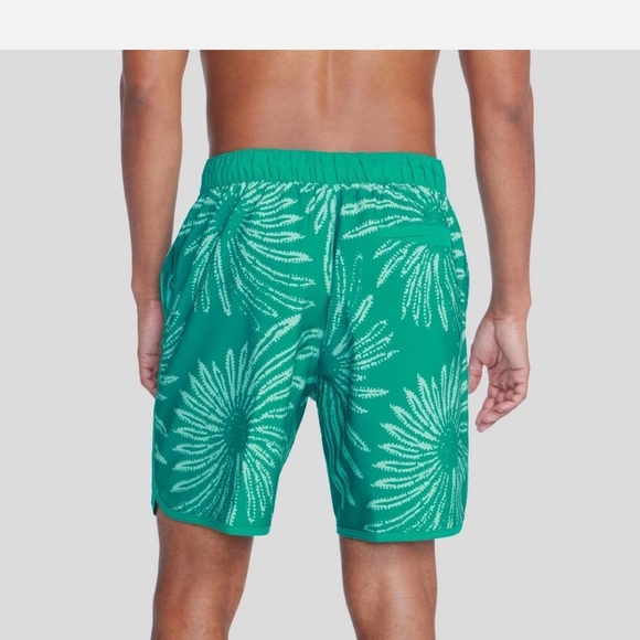 Speedo Men's Burst Green Swim Shorts - Picture 2 of 3